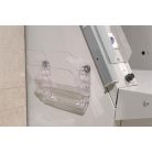 DURABLE Prospektustartó, fali, fekvő, A4, mágneses, DURABLE "FLEXIPLUS 2", áttetsző