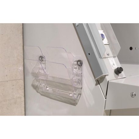 DURABLE Prospektustartó, fali, fekvő, A4, mágneses, DURABLE "FLEXIPLUS 2", áttetsző