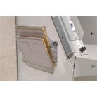 DURABLE Prospektustartó, fali, fekvő, A4, mágneses, DURABLE "FLEXIPLUS 2", áttetsző