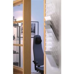   DURABLE Prospektustartó, fali, álló, A4, DURABLE "FLEXIBOXX 12", áttetsző