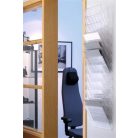 DURABLE Prospektustartó, fali, fekvő, A4, DURABLE "FLEXIBOXX 12", áttetsző