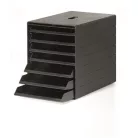 DURABLE Irattároló, műanyag, 7 fiókos, DURABLE "Idealbox Plus", antracit