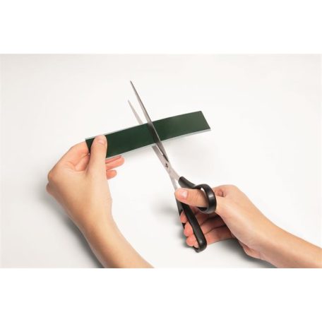 DURABLE Fémszalag, öntapadó, 3,5 cm x 5 m, DURABLE, fehér, 10 db mágnessel