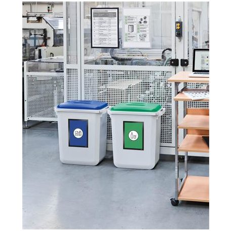 DURABLE Tető, 60 l-es szemeteshez, műanyag, DURABLE "Durabin®", zöld