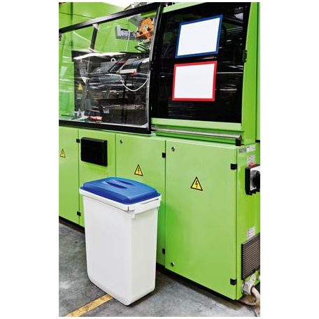 DURABLE Tető, 60 l-es szemeteshez, műanyag, DURABLE "Durabin®", sárga