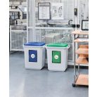 DURABLE Tető, 60 l-es szemeteshez, műanyag, DURABLE "Durabin®", sárga