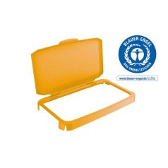   DURABLE Nyitható tető, 60 l-es szemeteshez, műanyag, DURABLE "Durabin®", sárga