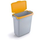 DURABLE Nyitható tető, 60 l-es szemeteshez, műanyag, DURABLE "Durabin®", sárga