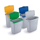 DURABLE Nyitható tető, 60 l-es szemeteshez, műanyag, DURABLE "Durabin®", sárga