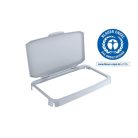 DURABLE Nyitható tető, 60 l-es szemeteshez, műanyag, DURABLE "Durabin®", szürke