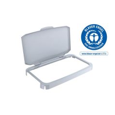   DURABLE Nyitható tető, 60 l-es szemeteshez, műanyag, DURABLE "Durabin®", szürke