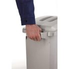 DURABLE Szemetes, 60 l, műanyag, DURABLE "DURABIN ECO", szürke