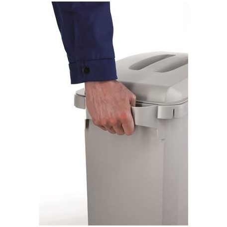 DURABLE Szemetes, 60 l, műanyag, DURABLE "DURABIN ECO", szürke