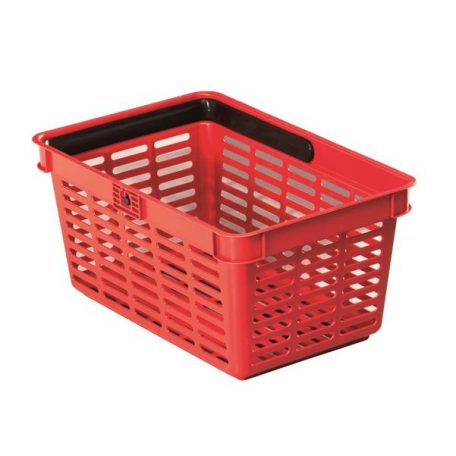 DURABLE Bevásárlókosár, műanyag, 19 l, DURABLE, piros