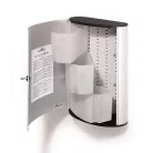 DURABLE Elsősegélyláda, 3 részes, üres, DURABLE, "L", ezüst