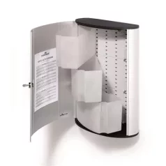   DURABLE Elsősegélyláda, 3 részes, üres, DURABLE, "L", ezüst