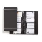 DURABLE Névjegykártyatartó, 200 db-os, A-Z regiszterrel, álló, DURABLE "VISIFIX®", szürke