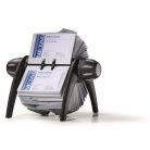 DURABLE Névjegykártyatartó, műanyag, 400 db-os, forgatható, fekvő, DURABLE, "VISIFIX®", fekete
