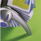 DURABLE Névjegykártyatartó, műanyag, 400 db-os, forgatható, fekvő, DURABLE, "VISIFIX®", ezüst