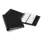 DURABLE Névjegytartó, 400 db-os, gyűrűs, DURABLE "VISIFIX® Economy", fekete