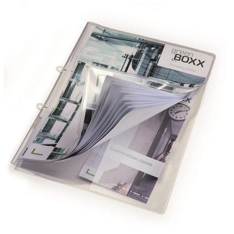 DURABLE Prezentációs mappa, PP, A4, lefűzhető, DURABLE, áttetsző