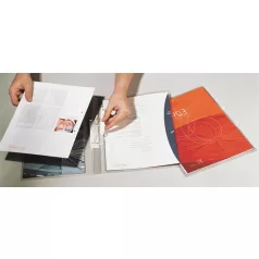   DURABLE Prezentációs mappa, PP, A4, lefűzhető, DURABLE, áttetsző