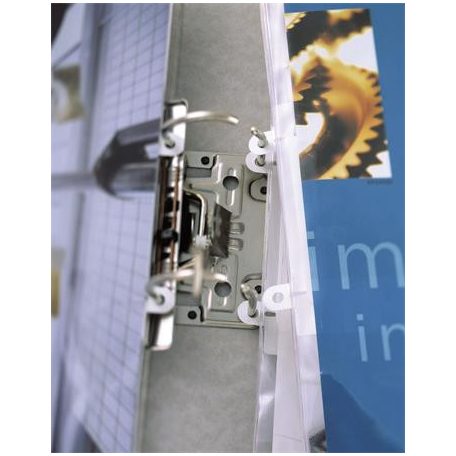 DURABLE Prezentációs mappa, PP, A4, lefűzhető, DURABLE, áttetsző