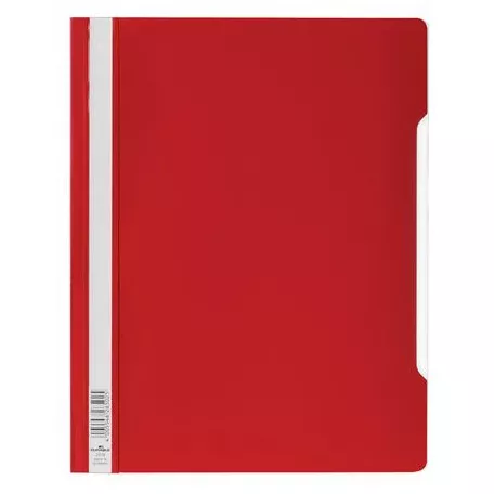 DURABLE Gyorsfűző, PP, A4+, DURABLE, piros