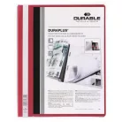 DURABLE Gyorsfűző, A4, széles, panorámás, DURABLE "DURAPLUS®", piros