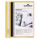 DURABLE Gyorsfűző, A4, széles, panorámás, DURABLE "DURAPLUS®", sárga