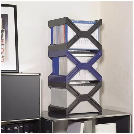 DURABLE Függőmappa tároló, műanyag, DURABLE, "CARRY® plus", kék