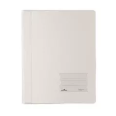   DURABLE Gyorsfűző, A4, extra erős, DURABLE "DURALUX®", áttetsző fehér