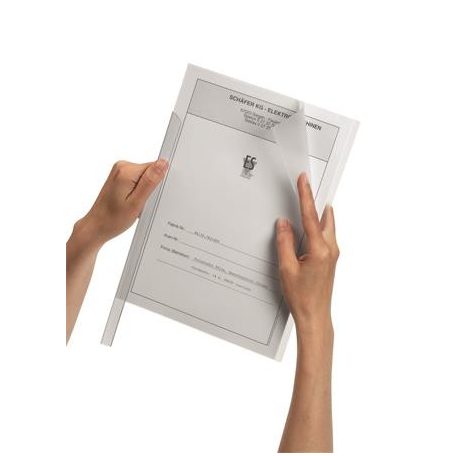 DURABLE Iratsín borító, 1-100 lap, A4, DURABLE, áttetsző