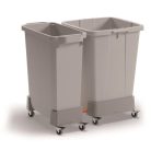 DURABLE Szállítókocsi, 60 liter, rPP, DURABLE, grafit