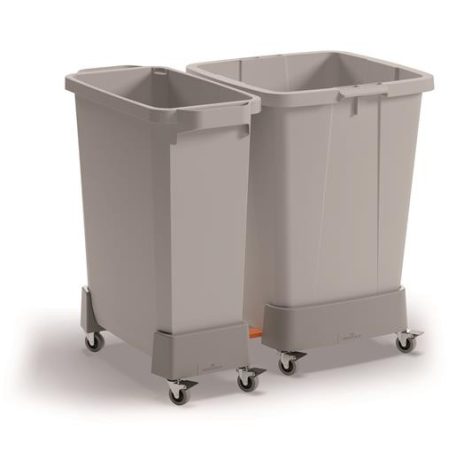 DURABLE Szállítókocsi, 60 liter, rPP, DURABLE, grafit