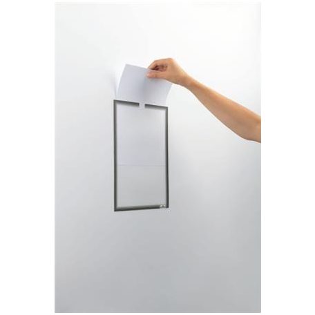 DURABLE Dokumentumtartó, A4, öntapadó, DURABLE, szürke