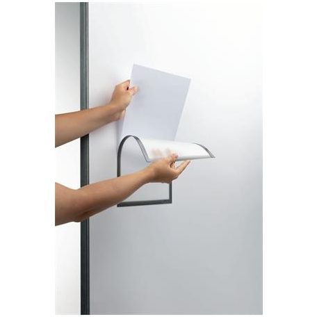 DURABLE Dokumentumtartó, A4, mágneses, DURABLE, szürke