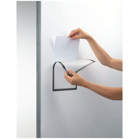 DURABLE Dokumentumtartó, A4, mágneses, DURABLE, szürke