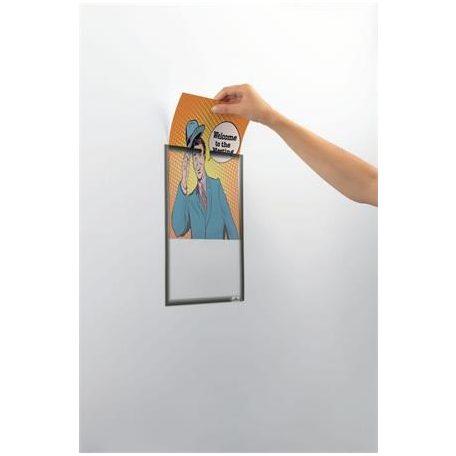 DURABLE Dokumentumtartó, A4, mágneses, DURABLE, szürke