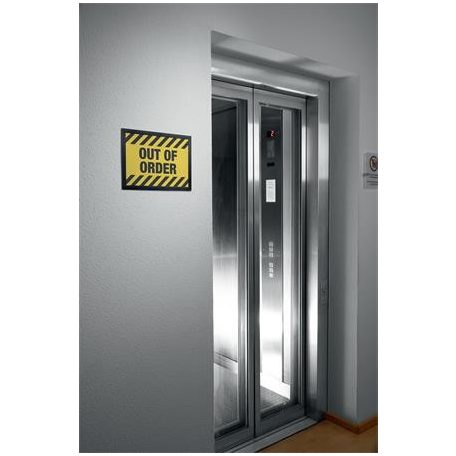 DURABLE Dokumentumtartó, A4, mágneses, DURABLE, szürke