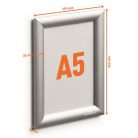 DURABLE Posztertábla, fali, A5, alumínium keret, DURABLE