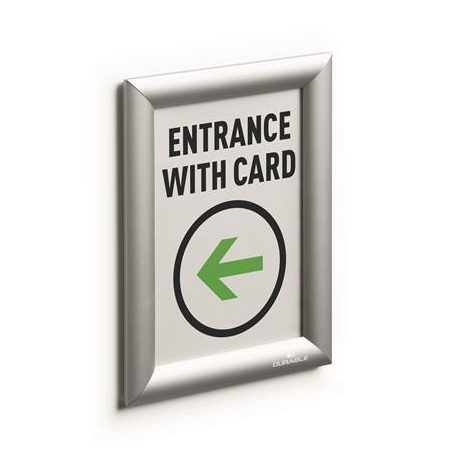 DURABLE Posztertábla, fali, A5, alumínium keret, DURABLE