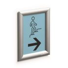 DURABLE Posztertábla, fali, A5, alumínium keret, DURABLE