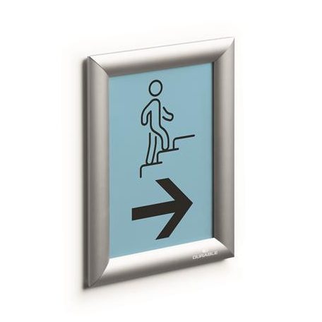 DURABLE Posztertábla, fali, A5, alumínium keret, DURABLE