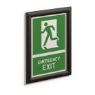 DURABLE Posztertábla, fali, A4, alumínium keret, DURABLE, fekete