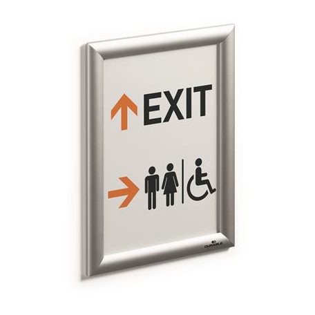 DURABLE Posztertábla, fali, A4, alumínium keret, DURABLE