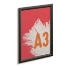 DURABLE Posztertábla, fali, A3, alumínium keret, DURABLE, fekete