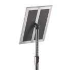 DURABLE Posztertábla, állványos, A4, alumínium keret, DURABLE