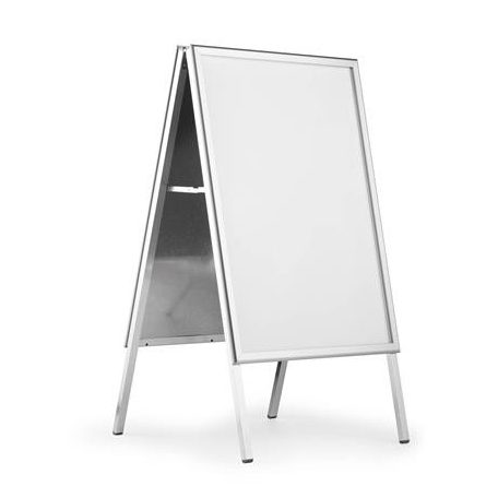 DURABLE Megállító tábla, poszteres, A1, DURABLE "Fold Outdoor", ezüst