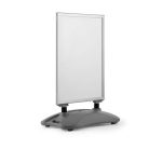 DURABLE Megállító tábla, poszteres, talppal, A1, DURABLE "Heavy Base Outdoor", ezüst